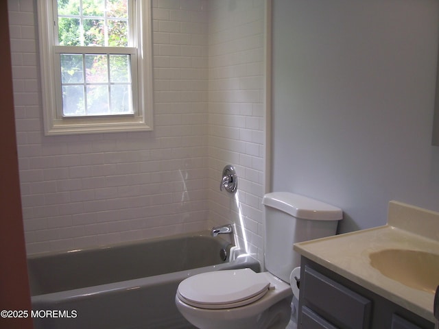 364 Westwood Ave Unit 12, Long Branch, NJ 07740 - bathroom with vanity, toilet, and shower / tub combination