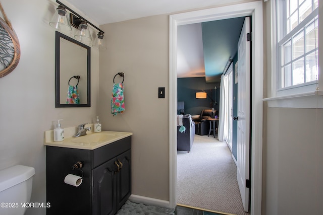 20 Koosman Dr, Leonardo, NJ 07737 - bathroom with vanity, toilet, and baseboards