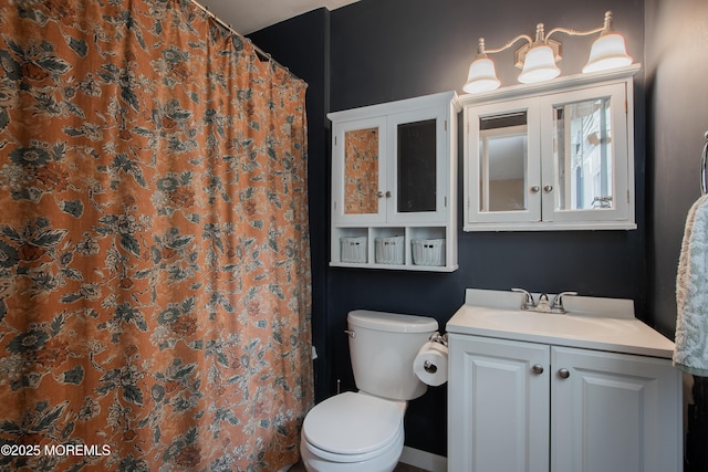 20 Koosman Dr, Leonardo, NJ 07737 - bathroom featuring vanity, toilet, and a shower with shower curtain
