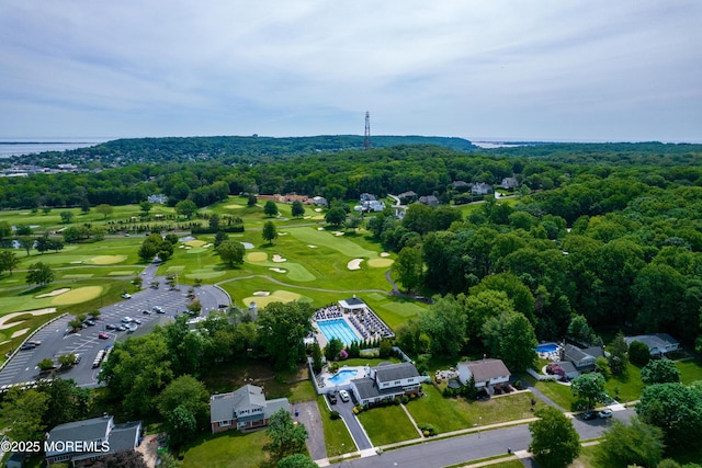 20 Koosman Dr, Leonardo, NJ 07737 - aerial view of a golf club, a forest, and a large body of water