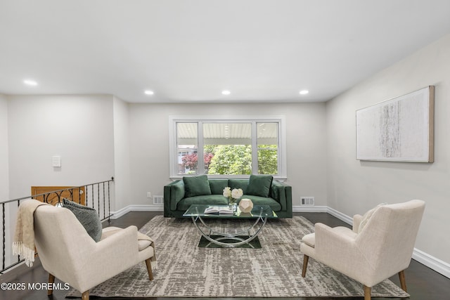 5 S Dakota Ave, Jackson, NJ 08527 - living area with baseboards, recessed lighting, and dark wood-style floors