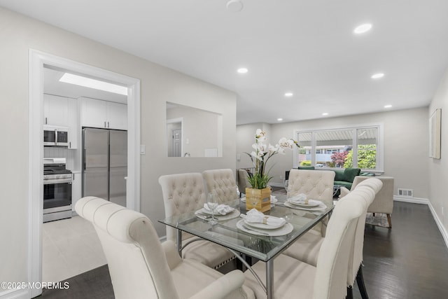 5 S Dakota Ave, Jackson, NJ 08527 - dining area featuring recessed lighting, baseboards, and wood finished floors