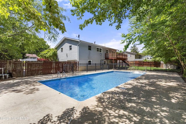 5 S Dakota Ave, Jackson, NJ 08527 - view of swimming pool with a patio area and a wooden deck