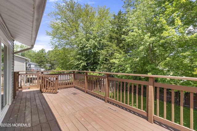 5 S Dakota Ave, Jackson, NJ 08527 - wooden terrace featuring a lawn