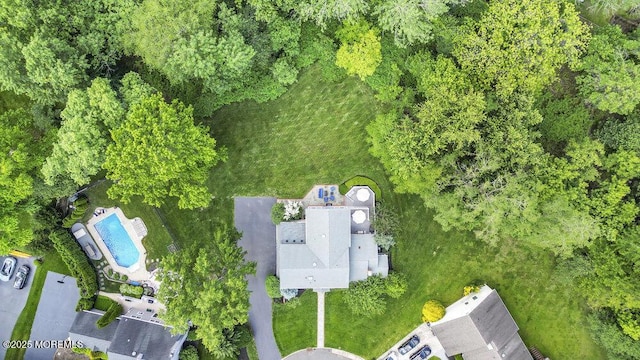 71 Maple Ave, Little Silver, NJ 07739 - bird's eye view of a pool area