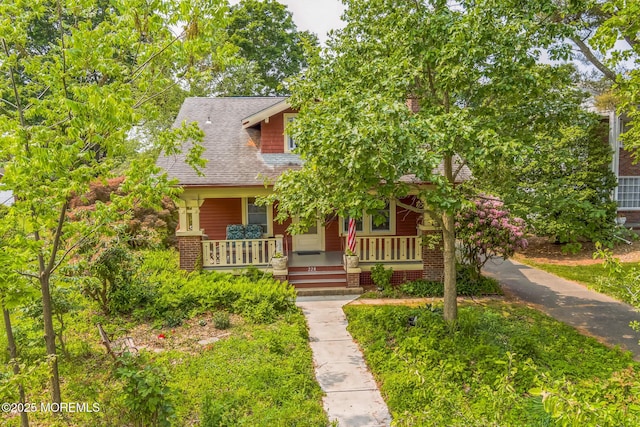 228 Albert Pl, Elberon, NJ 07740 - view of front of property featuring a porch and roof with shingles
