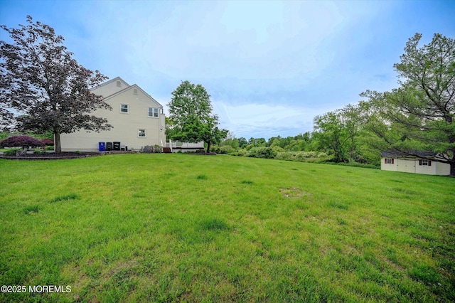2 Hampton Hollow Dr, Perrineville, NJ 08535 - view of green lawn featuring an outbuilding