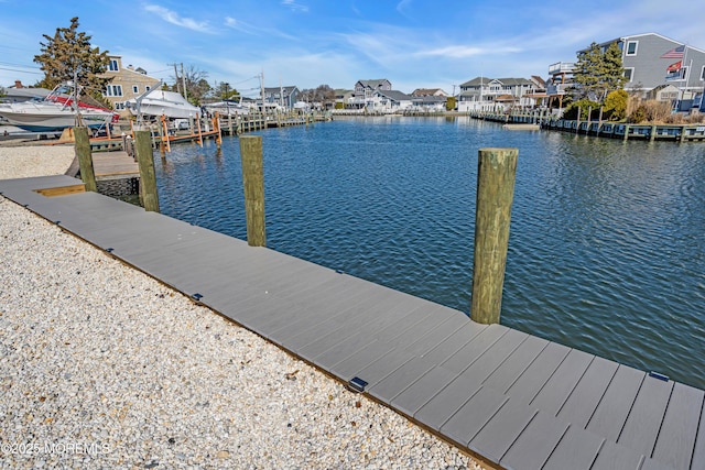 231 Cedar Island Dr, Brick, NJ 08723 - dock featuring a water view and a residential view
