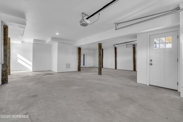 231 Cedar Island Dr, Brick, NJ 08723 - garage featuring a garage door opener and recessed lighting