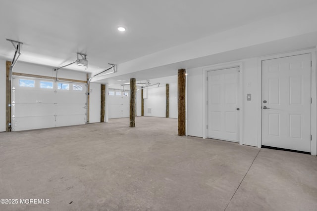231 Cedar Island Dr, Brick, NJ 08723 - garage featuring a garage door opener and recessed lighting
