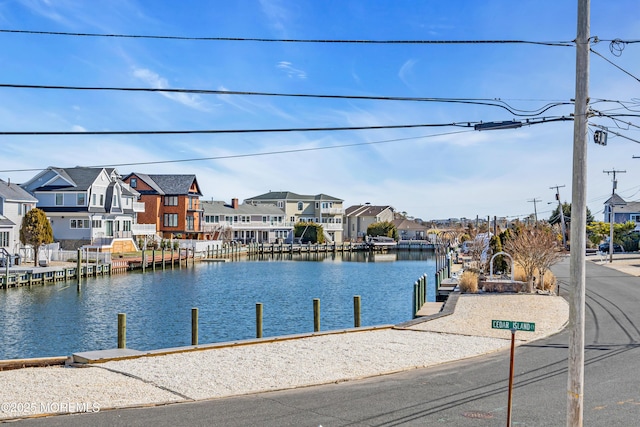 231 Cedar Island Dr, Brick, NJ 08723 - water view featuring nearby suburban area and a dock