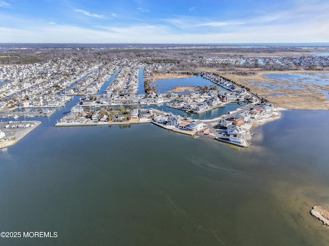 231 Cedar Island Dr, Brick, NJ 08723 - aerial overview of property's location featuring a large body of water