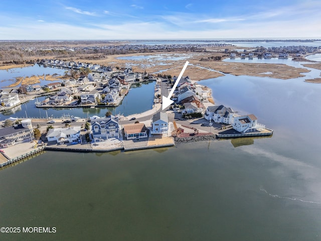 231 Cedar Island Dr, Brick, NJ 08723 - aerial view of residential area featuring a nearby body of water