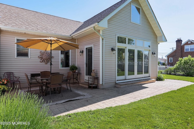 146 Morningside Ave, Union Beach, NJ 07735 - back of property featuring a patio area and roof with shingles