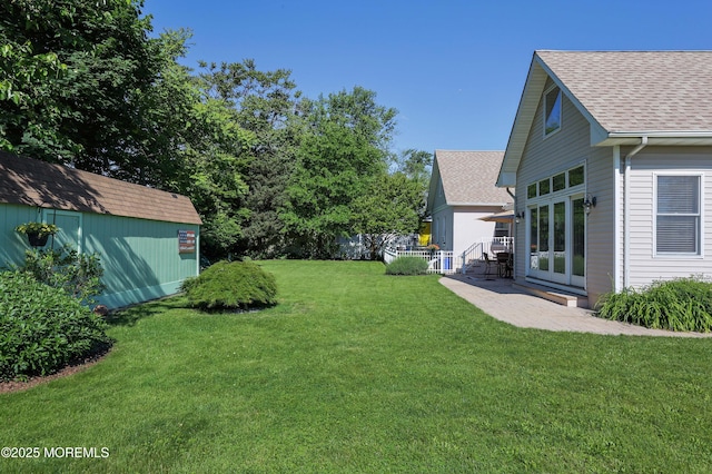 146 Morningside Ave, Union Beach, NJ 07735 - view of grassy yard with an outdoor structure