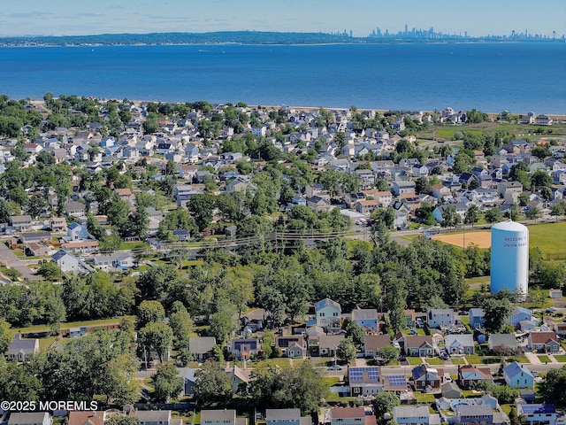 146 Morningside Ave, Union Beach, NJ 07735 - aerial view of residential area featuring a large body of water