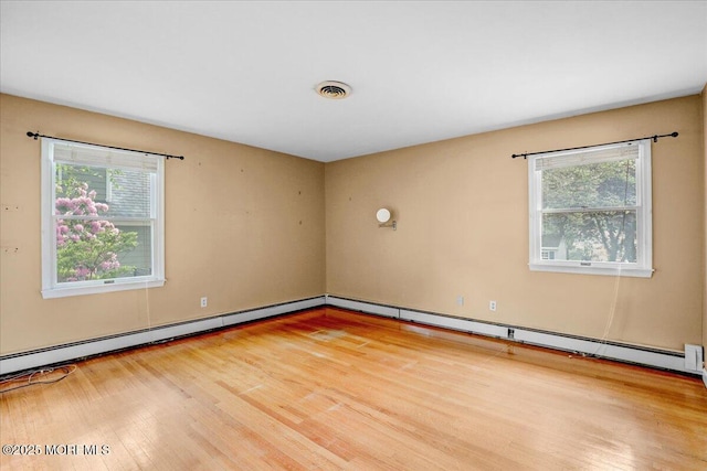 635 Susan Ln, Brielle, NJ 08730 - empty room featuring wood finished floors, plenty of natural light, and a baseboard radiator