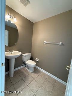 284 Brookfield Dr, Jackson, NJ 08527 - bathroom with toilet and tile patterned flooring