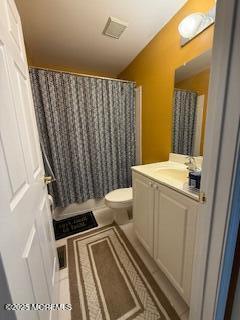284 Brookfield Dr, Jackson, NJ 08527 - full bathroom featuring vanity, a shower with shower curtain, and tile patterned flooring