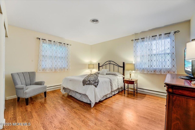 2B Greenwood Ln Unit 62, Whiting, NJ 08759 - bedroom with baseboard heating, wood finished floors, and baseboards
