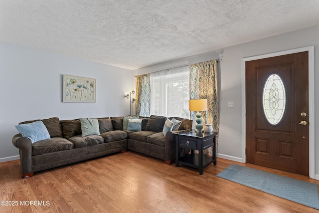 11 Bryant Dr, Jackson, NJ 08527 - living area with light wood-type flooring and a textured ceiling