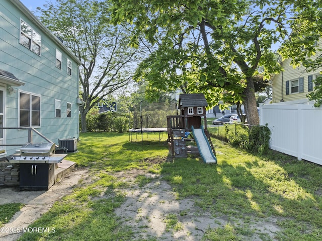 11 Bryant Dr, Jackson, NJ 08527 - view of yard with a trampoline and a playground