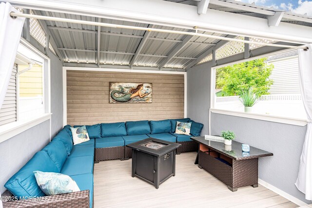 3206 Chicopee Pl, Point Pleasant, NJ 08742 - wooden deck featuring an outdoor living space