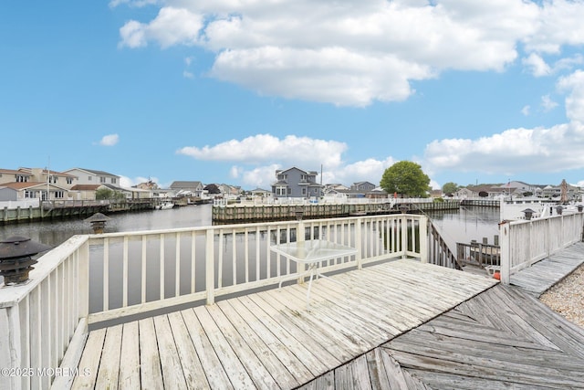 927 Beach Haven W Blvd, Manahawkin, NJ 08050 - wooden deck featuring a water view and a residential view