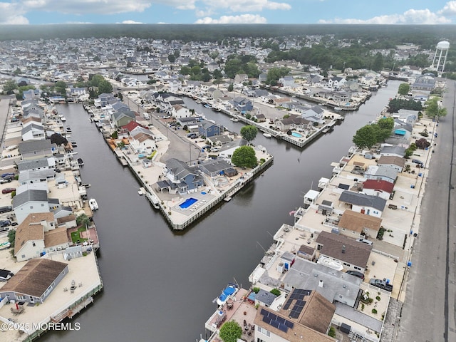 927 Beach Haven W Blvd, Manahawkin, NJ 08050 - aerial view of property and surrounding area featuring nearby suburban area and a large body of water