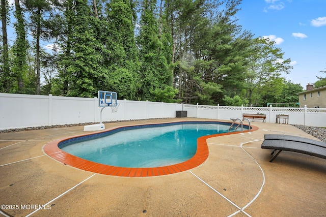 41 Revere Pl, Freehold, NJ 07728 - view of swimming pool with a patio and a fenced backyard