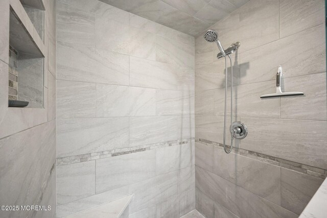 41 Revere Pl, Freehold, NJ 07728 - bathroom featuring a tile shower