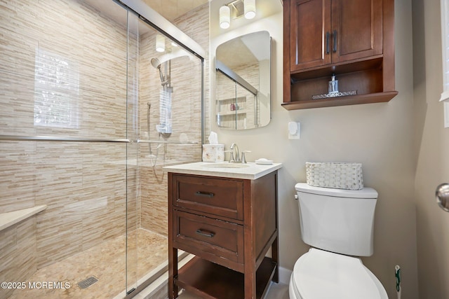 41 Revere Pl, Freehold, NJ 07728 - full bathroom featuring toilet, a tile shower, and vanity