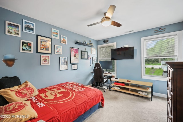 41 Revere Pl, Freehold, NJ 07728 - carpeted bedroom featuring ceiling fan and baseboards