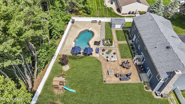 41 Revere Pl, Freehold, NJ 07728 - drone / aerial view of a pool