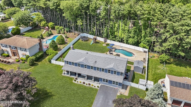 41 Revere Pl, Freehold, NJ 07728 - bird's eye view of a pool