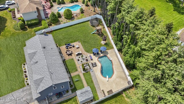 41 Revere Pl, Freehold, NJ 07728 - aerial view of a pool