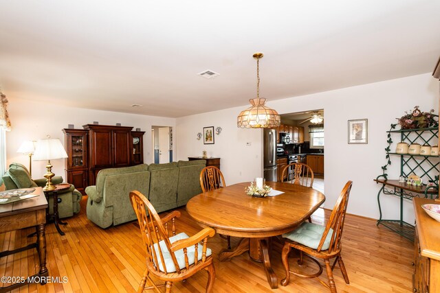 6 Manitoba Ct, Toms River, NJ 08757 - dining area featuring light wood-style floors and ceiling fan