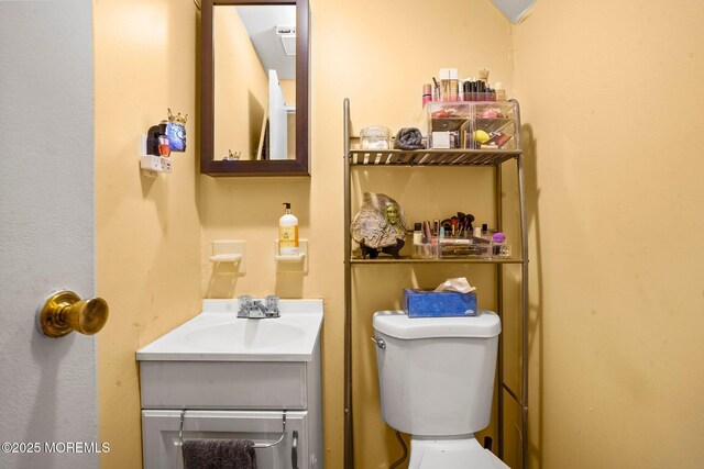160 Village Green Way, Hazlet, NJ 07730 - half bathroom featuring vanity and toilet