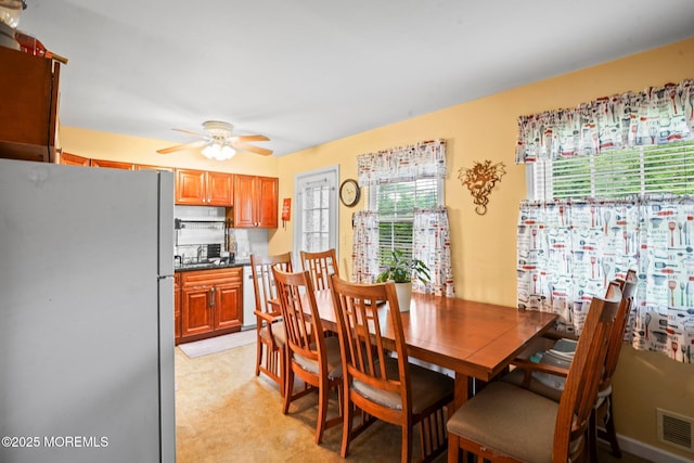 160 Village Green Way, Hazlet, NJ 07730 - dining space featuring a ceiling fan