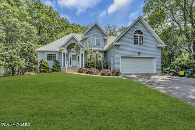 9 Rachel Ct, Jackson, NJ 08527 - view of front of home with driveway, a front lawn, and a garage