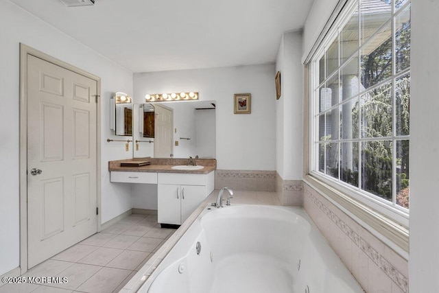 9 Rachel Ct, Jackson, NJ 08527 - full bathroom with a bath, tile patterned floors, and vanity