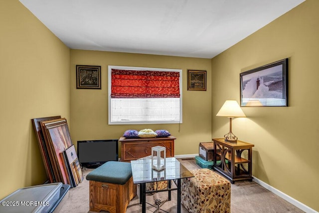 9 Rachel Ct, Jackson, NJ 08527 - sitting room with carpet flooring, baseboards, and an office area