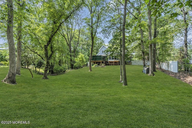9 Rachel Ct, Jackson, NJ 08527 - view of yard with a deck