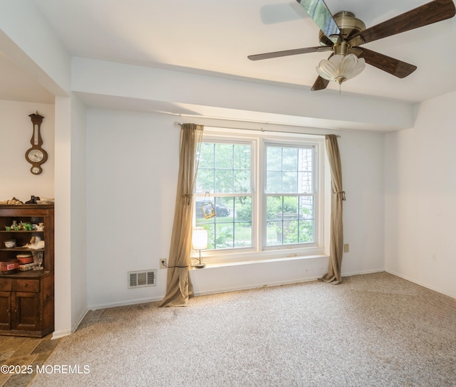 36 Merion Dr, Manalapan, NJ 07726 - carpeted spare room with baseboards and ceiling fan
