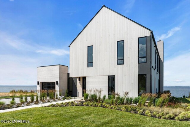 2 Brant Dr Lot 5.01, Atlantic Highlands, NJ 07716 - contemporary house featuring a water view and a front yard