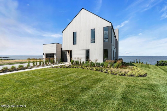2 Brant Dr Lot 5.01, Atlantic Highlands, NJ 07716 - view of front facade with a water view and a front lawn