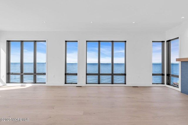 2 Brant Dr Lot 5.01, Atlantic Highlands, NJ 07716 - unfurnished room featuring wood finished floors, plenty of natural light, a water view, and recessed lighting