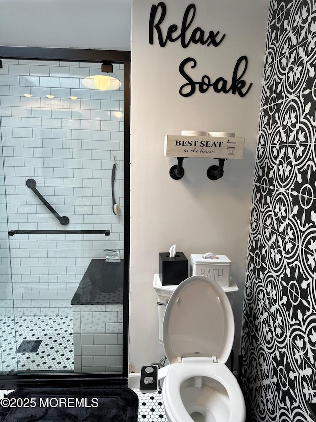 138 Oak Dr, Manchester, NJ 08759 - full bathroom with toilet and a shower stall