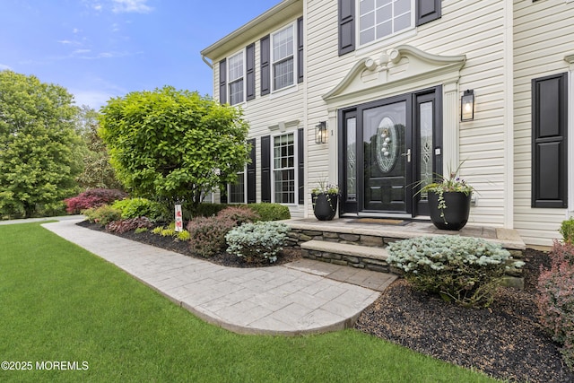 1 Kennedy Ct, Jackson, NJ 08527 - property entrance with a lawn