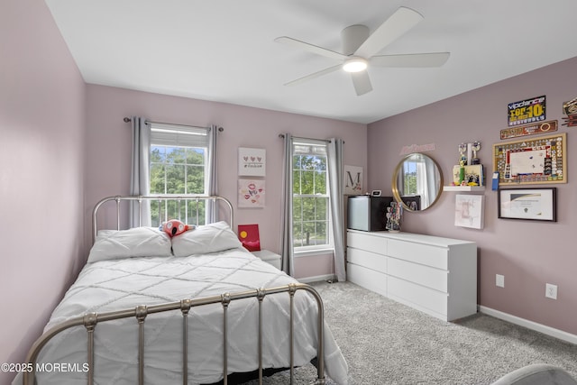 1 Kennedy Ct, Jackson, NJ 08527 - carpeted bedroom featuring baseboards and a ceiling fan